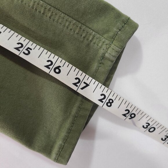 Old Navy Size 14 Rockstar Super Skinny Stretch Mid Rise Olive Green Denim Jeans - Picture 10 of 11